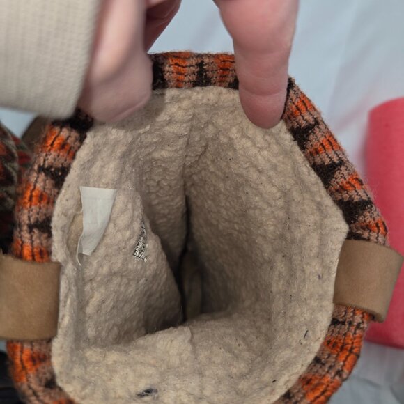 Keen The Alpine Knit Boot Orange/Brown/Rust/Olive Green - 5.5/6 - Picture 9 of 10